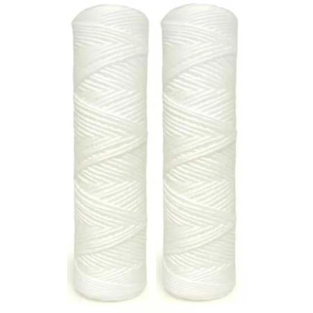 CFS String Wound Sediment Water Filters 2-Pack – 2.5" x 10" – 10 Micron – Fits GE FXWSC