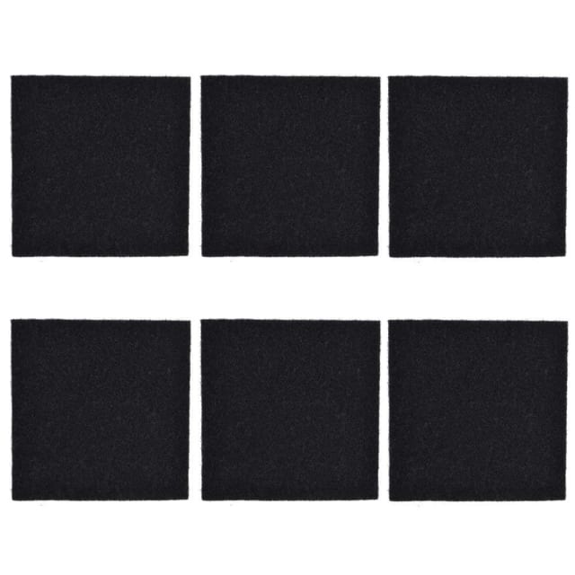 CFS Activated Carbon Filter Pads – 6 Pack – 6.5" x 6" – for Hooded Cat Litter Boxes