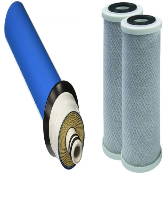 10-pack melt-blown sediment filter cartridges, 50 micron, 4.5 x 20 inches, for Big Blue filter housings