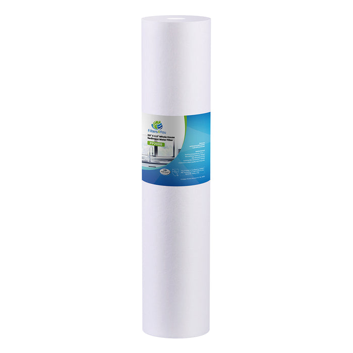 20" Big Blue 1 MICRON Whole House Water Filter 4.5" x 20" by CFS pack of 2