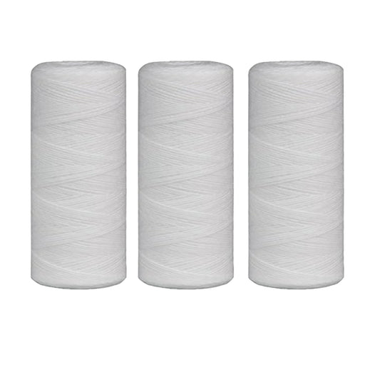 CFS – 3 Pack Heavy-Duty String Wound Water Filter Cartridges Compatible with BF36, BF36, BF6, BF7, BF9C Filter Housings Models – Removes Bad Taste