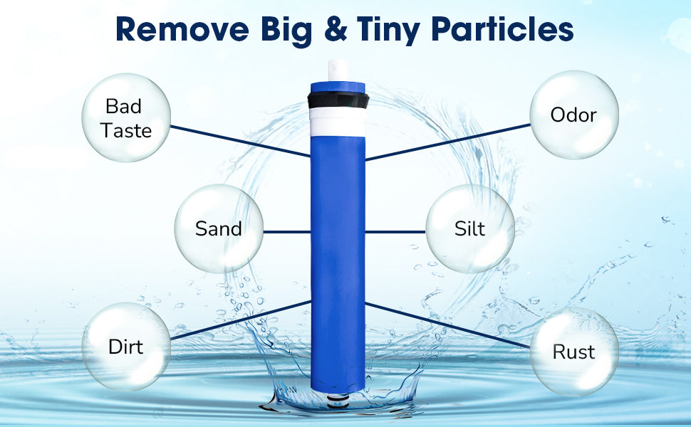 CFS – Replacement Filter Kit Compatible to Aquatic Life TFC RO Membrane Plus Reverse Osmosis Deionization (RODI) 10" – Water Filtration Kit
