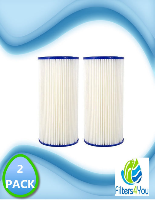 CFS – 2 Pack Water Filters Cartridge Compatible with GE FXHSC, BBSA, 50-BB– Whole House Replacement 4.3x4.3x 9.75 inch , 50 Micron