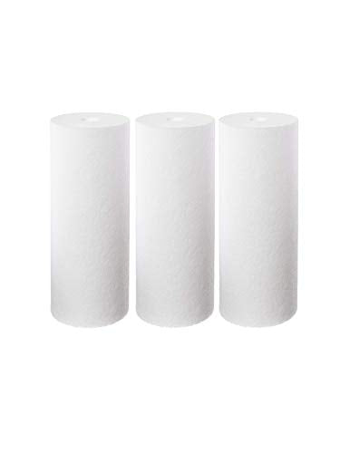 Compatible to Hydronix SDC-45-1020 10 x 4.5 Inch 20 Micron Whole House Sediment Water Filter Cartridge - 3 Pack