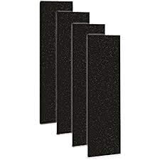 CFS – Pack of 4, Premium Activated Carbon Air Filter FLT4825 HEPA, AC4800 Models – Fresh and Filtered Air for Indoor, Home Filtration – Removed odor and VOC's – 4.8” x 15.75” – Black