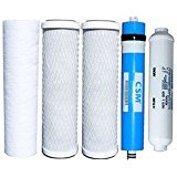 CFS –5 Pack Water Filters Cartridge and Membrane Kit Compatible with APPRO-50 Model 5 Micron– Whole House Replacement Cartridge 10” Water Filtration System