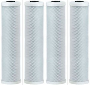 Premium Countertop Water Replacement Filter compatible for Ecosoft For Use In the Countertop Ecosoft Water Filters, Pack of 4 by CFS