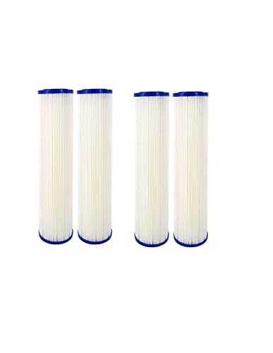 CFS COMPLETE FILTRATION SERVICES EST.2006 Compatible for Pentek ECP1-10 Pleated Cellulose Polyester Filter Cartridges, 9-3/4" x 2-5/8", 1 Micron