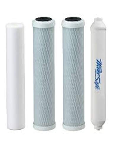 Compatible with Olympia Water Systems 4-Pack Replacement Filter Set for Reverse Osmosis System - Stages 1-3 & 5, 10" Replacement Filters