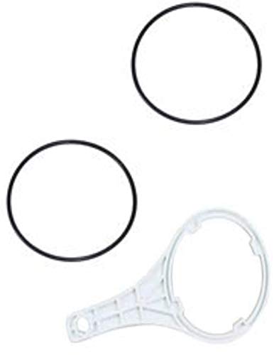 Compatible with WATTS-WW-FF Wrench and Two O Rings for Full-Flow Clear Housings