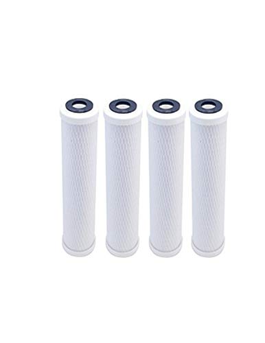 CFS – 4 Pack Activated Carbon Sediment Water Filters Cartridge Compatible with WHKF-DWH – Remove Bad Taste and Odor – Whole House Replacement Cartridge 10" Filtration System, 5-Micron, White