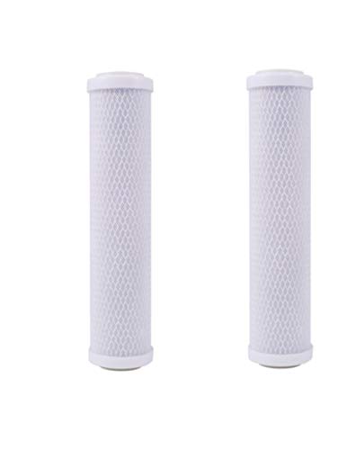 CFS – 2 Pack Activated Carbon Sediment Water Filters Cartridge Compatible with CTOS-10 –Replacement Cartridge 10" x 2.5", 0.5-Micron