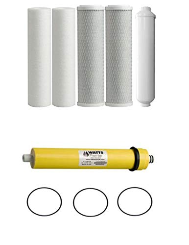 CFS –6 Pack Water Filters Cartridge and Membrane Kit Compatible with WP5-50, 560018 Model– Sediment Water Filter Replacement Cartridge– Whole House Replacement Cartridge 10” Water Filtration System