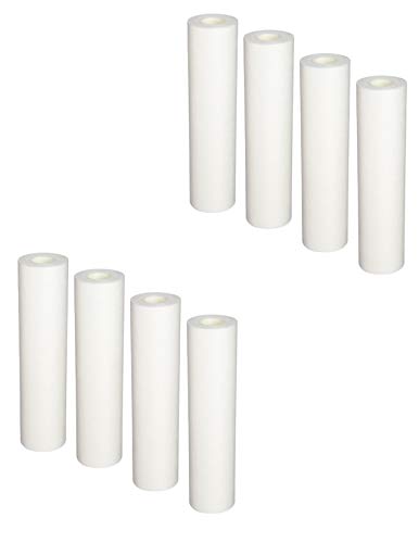 8-Pack Replacement for GE GXWH04F Polypropylene Sediment Filter - Universal 10-inch 5-Micron