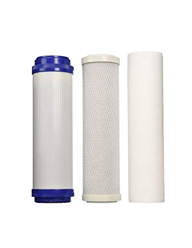 3 Years Supply (18 pcs) Universal Reverse Osmosis RO Replacement Set of 3 filters: Sediment, GAC, CTO Carbon Block