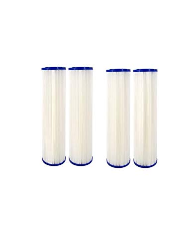 CFS COMPLETE FILTRATION SERVICES EST.2006 Compatible for American Plumber W20CLA Whole House Sediment Filter Cartridge 5 Micron Well Pump Irrigation (4)