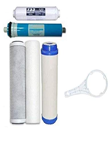 Home 5 Stage Reverse Osmosis RO Water Filters Replacement Set with 50 GPD Membrane