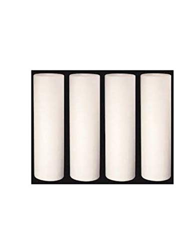 Compatible with SDC-25-1001 NSF Sediment Filter 2.5" OD X 9 7/8" Length, 1 Micron (Pack of 4)