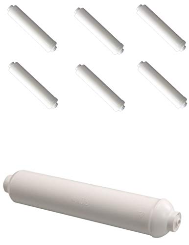 6) 255579-43 compatible Inline Sediment Water Filter 1/4 Quick Connect