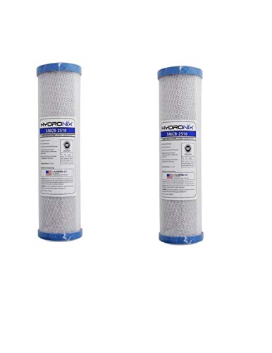 CFS – 2 Pack Water Filters Cartridge Compatible with SMCB-2510 – Removes Bad Taste and Odor – Carbon Block Cartridge – Whole House Replacement Cartridge 9-7/8” Water Filtration System – 0.5 Micron