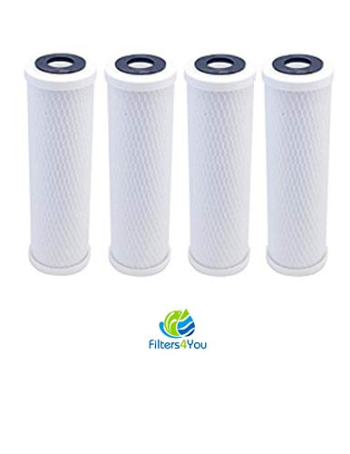 Replacement for Pentek 42-34373 EP-10 5 Micron 10 x 2.5 Carbon Block Water Filter 4 Pack