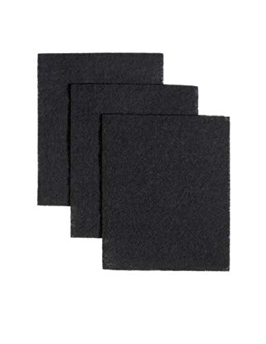 CFS COMPLETE FILTRATION SERVICES EST.2006 Compatible to BP58 Non-Ducted Charcoal Replacement Filter Pads for Range Hood, 7-3/4 by 10-1/2-Inch, 3-Pack