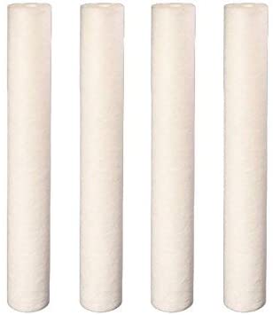 CFS –Water Filters Cartridge Kit Compatible with Deluxe Sediment Filters – Whole House Replacement Cartridge 20” Water Filtration System, 5 Micron, Pack of 4