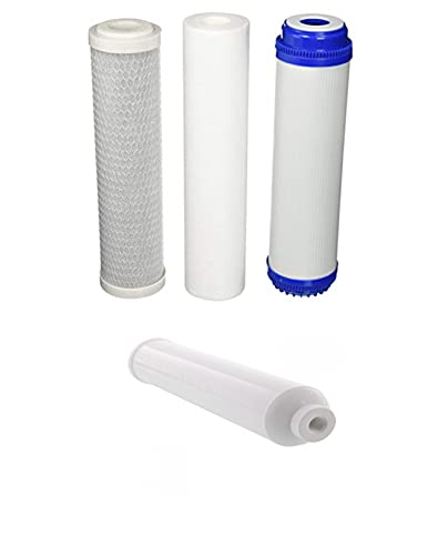 CFS – 4 Pack Water Filters Cartridge Kit Compatible with RFK-DRO5, Formerly ROFK5 Model– 2.5 inch x 9.75 inch, 5 Micron