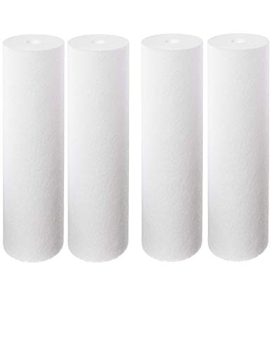 Compatible with SDC-25-1010 NSF Sediment Filter 2.5" OD X 9 7/8" Length, 1 Micron (Pack of 4)