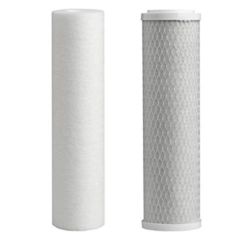 CFS – 2 Pack Whole House Replacement Water Filters Cartridge Compatible with Premier 560038 – Includes PP Sediment filter & Carbon Water Filter - Remove Bad Taste and Odor- 10", White