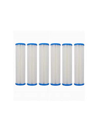 6-PACK Of 5 Micron Pleated Sediment Water Filter Cartridge 10"x2.5" Standard Size