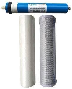 CFS –3 Pack Water Filters Cartridge and Membrane Kit Compatible with 75GPD Model – Sediment Water Filter Replacement Cartridge – Whole House Replacement Cartridge 2.5" x 10" Water Filtration System