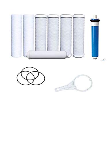 Fits Watts Reverse Osmosis Filter 7 Annual Pack Replacement Filter Kit Membrane O Rings Wrench