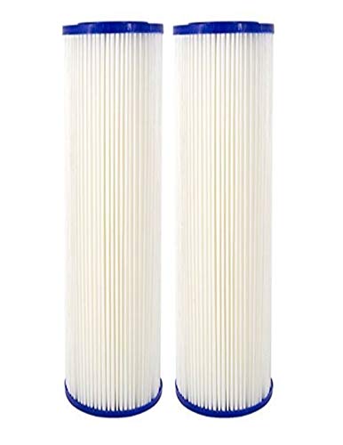 CFS COMPLETE FILTRATION SERVICES EST.2006 Compatible Ideal H2O 728810, 22125 filter10-Inch by 2-Inch Stealth-RO100/200 Compatible Cleanable Sediment Filters 2 Pack