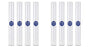 Hydronix SDC-25-2005/4 SDC-25-2005 Sediment Filters 2.5 x 20, 2.5" x 20", White (2 X Pack of 4)