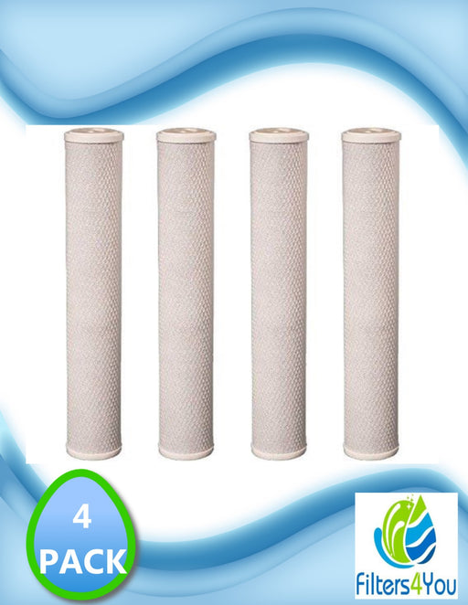 Pentek C1-20 5 Micron Standard 20 x 2.5 Inch Carbon Water Filters 4 PACK