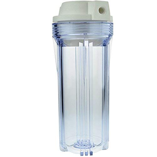 Clear Filter Housing accepts 10" Tall Cartridge w/ 1/2"