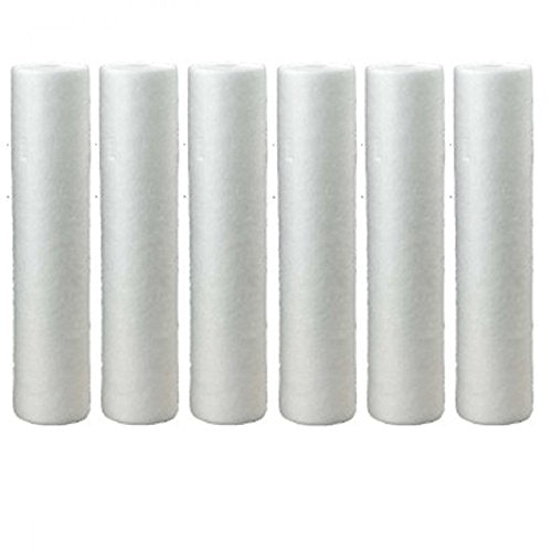 Hydronix SDC_45_2005 SDC-45-2005 5 Micron Whole House 20 x 4.5 Sediment Water Filter 6 Pack, Single Unit, White