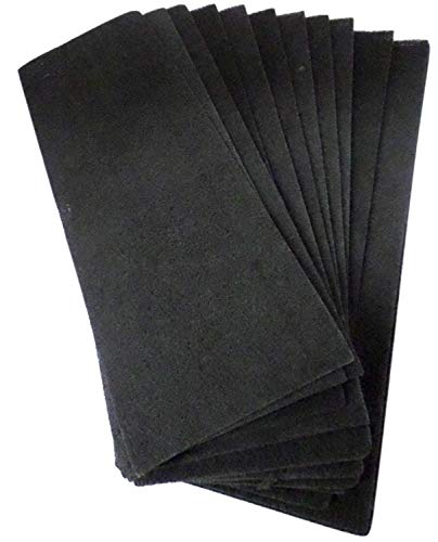 CFS – Pack of 24, Premium Furnace Floor Register Vent Charcoal Carbon Air Filters – Fresh and Filtered Air for Indoor – Removed odor & VOC's - Charcoal Air Filter Sheet – 4” x 12” – Black