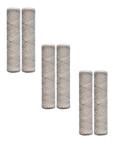 CFS – 6 Pack Sediment Water Filters Cartridge W30W Comparable Removes Bad Taste & Odor – Whole House Replacement Cartridge 2.5 x 9.75 inches Water Filtration System