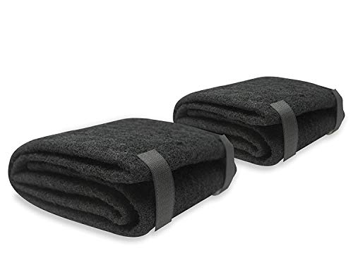 CFS – Pack of 2, Premium Cut-to-Fit Universal Activated Carbon Pad for HRF-AP1 Filter – Fresh and Filtered Air for Indoor, Home Filtration – Removed odor and VOC's – 48” x 15.5” – Black