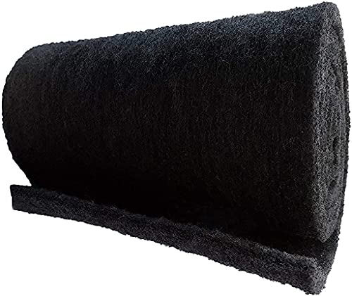 CFS – Pack of 1, Premium Cut-to-Fit Universal Activated Carbon Infused Filter Pad Media for Clean & Clear Fish Tank and Ponds – Removed odor and VOC's – 10.5 inches x 36 inches – Black