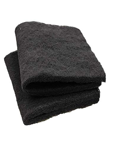 Super Activated Carbon Pad, 18 Inch by 10 Inch, Options of Nitrate, Ammonia, Phosphate Remover Pads, and Dual Bonded Pads for Fresh Water & Saltwater Aquariums, Terrariums & Hydroponics!