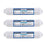 Hydronix 3 Pack ICF-10 Reverse Osmosis Post Polishing, Fridge & Ice Inline Coconut GAC Water Filter, 2000 Gal 1/4" NPT