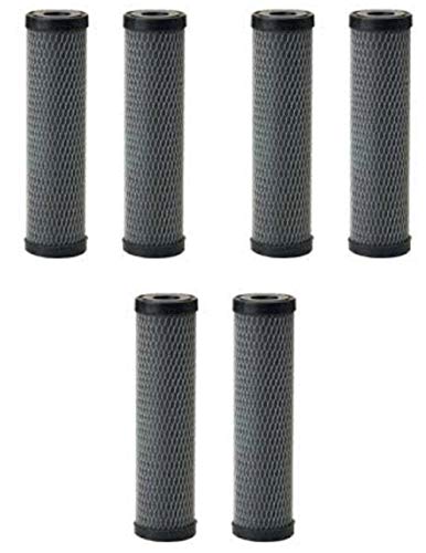 CFS COMPLETE FILTRATION SERVICES EST.2006 Fits Pentek CFBC-10 Compatible Fibredyne Carbon Block Water Filters 6 Pack