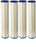 Compatible to Pentek ECP5-20BB Pleated Cellulose Polyester Filter Cartridge, 20" x 4-1/2", 5 Microns 4 Pack