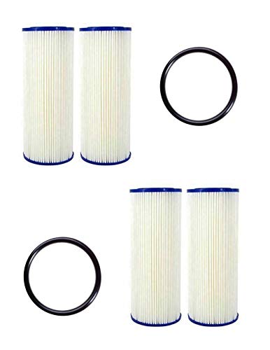 CFS COMPLETE FILTRATION SERVICES EST.2006 Compatible Filters for GXWH30C, GXWH35F, GXWH40L Replacement Pleated Filter Cartridges, WS03X10039 Replacement O-Rings