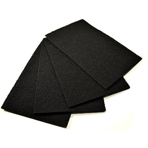 CFS – Pack of 4, Premium Universal Activated Carbon Air Filter Compatible with HAP9412, HAP9413, HAP9414, HAP9422, HAP9423, HAP9424 Models– Removed odor and VOC's – 6” x 9.25” – Black