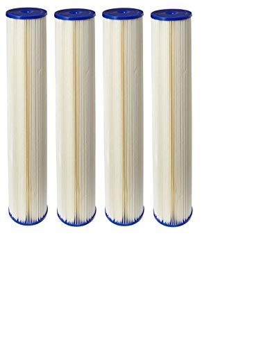 5 Micron Pleated Sediment Water Filter Cartridge 4 Pack