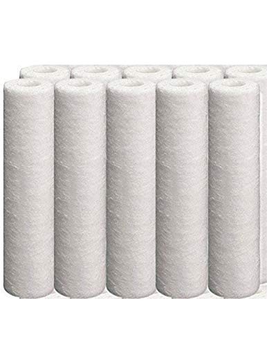 CFS – 10 Pack Water Filters Cartridge Compatible with Watts GE Liquatec, GXWH04F, GXWH20F, GXWH20S, GXRM10– Removes Bad Taste & Odor – Replacement Cartridge -5 Micron, 2.5" x 9 13/16"